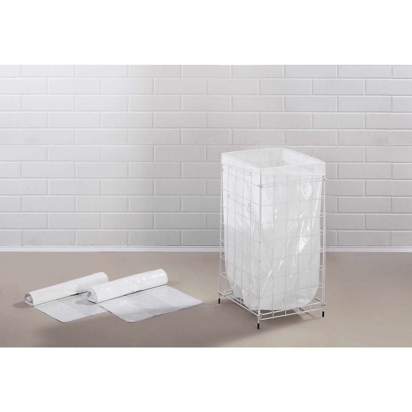 Rubbish bin bags, 65 l, LxWxH 305 x 305 x 850 mm, white, pack of 360.