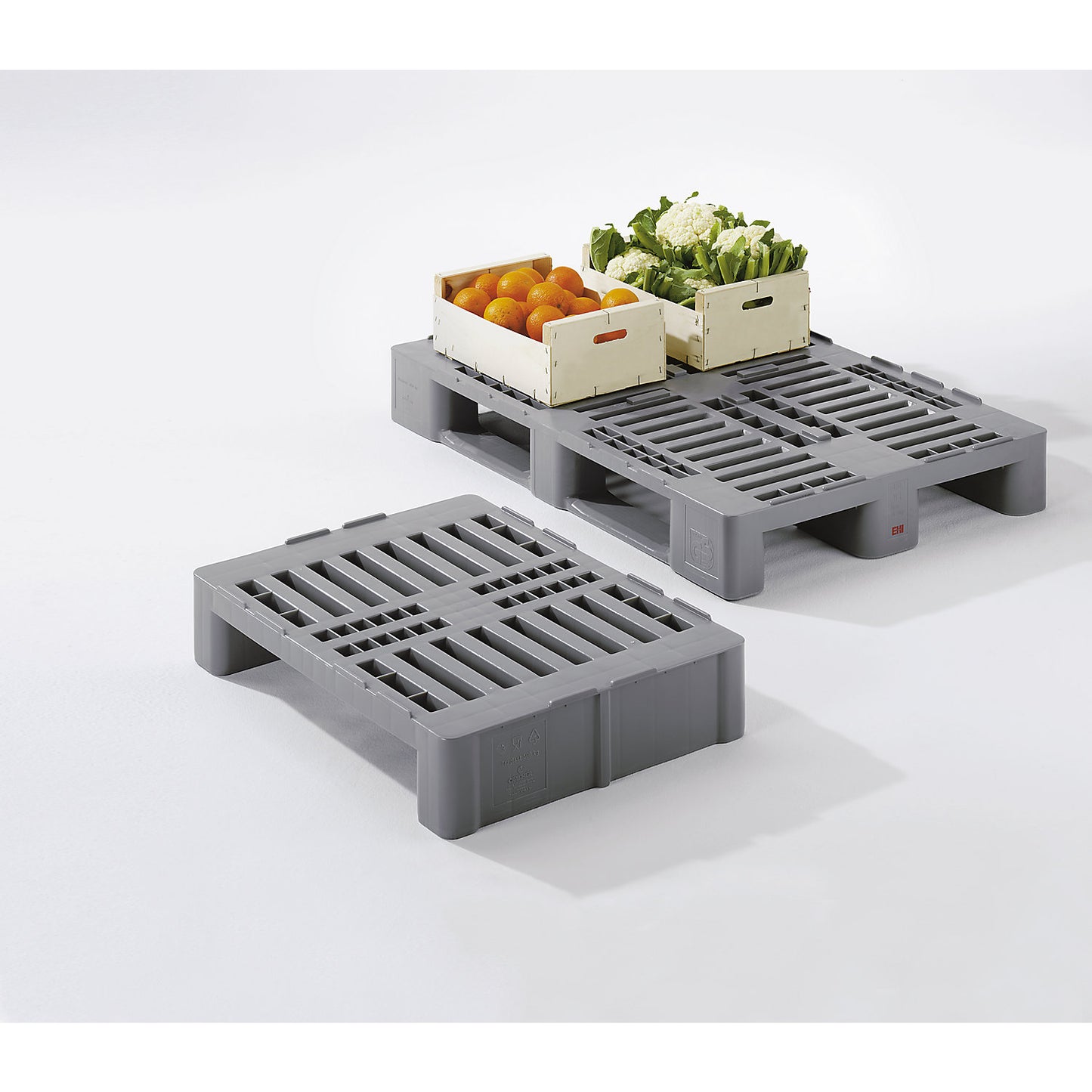 H1 hygienic pallet, LxWxH 1200 x 800 x 160 mm, 1+ items.