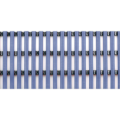 Floor mat for showers and changing rooms, soft PVC, 10 m roll, width 600 mm, blue.