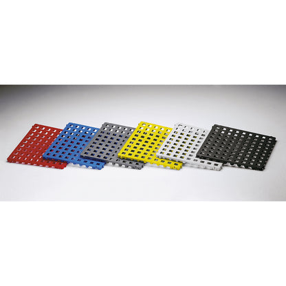 Plastic floor tile, polyethylene, 500 x 500 mm, standard, pack of 20, red.