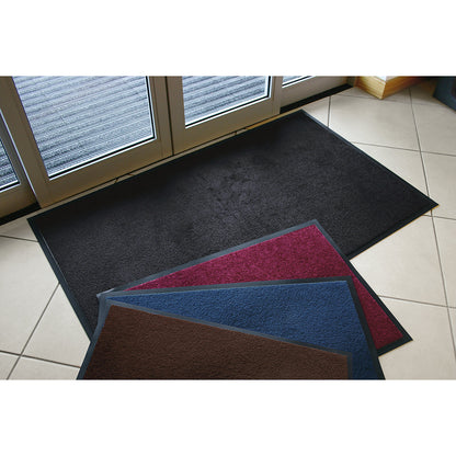 Entrance matting for indoor use, PP pile, LxW 900 x 600 mm, pack of 2, blue.