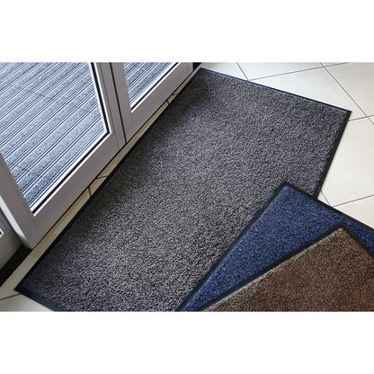 Entrance matting for indoor use, nylon pile, LxW 850 x 600 mm, pack of 2, brown.
