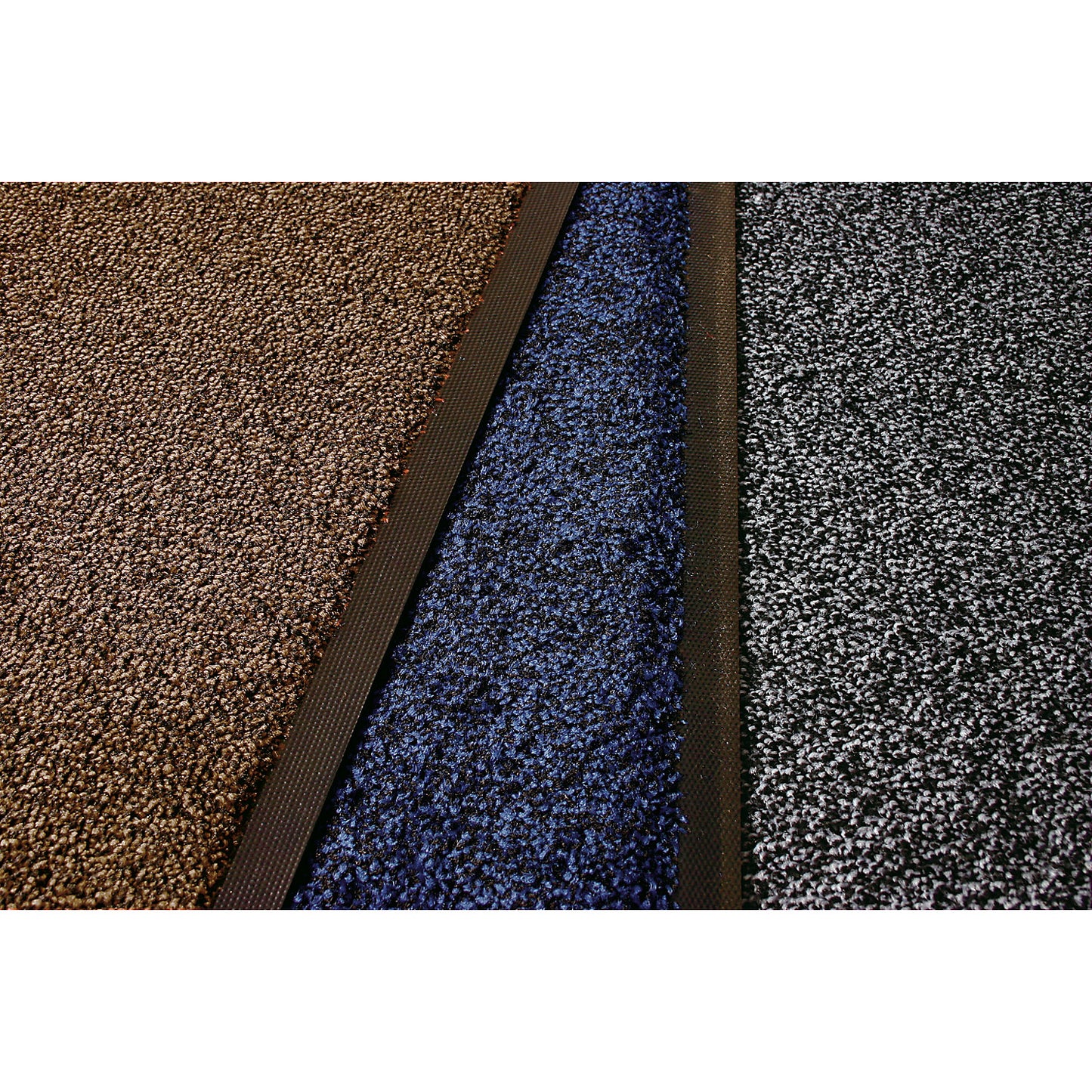 Entrance matting for indoor use, nylon pile, LxW 850 x 600 mm, pack of 2, brown.