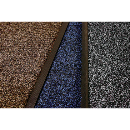 Entrance matting for indoor use, nylon pile, LxW 850 x 600 mm, pack of 2, brown.