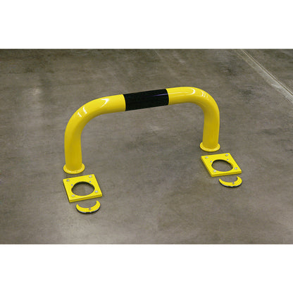 Crash protection bar, steel, Ø 76 mm, easy to disassemble, for indoor areas, HxW 600 x 750 mm.