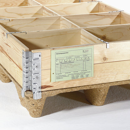 Document pouches with folded edge, grip recess on the rear side, documents inserted through side, for A4, pack of 100.