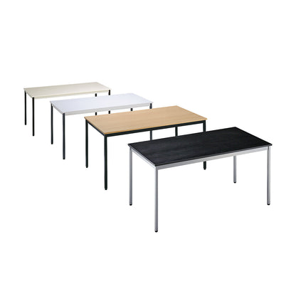 Multipurpose table, rectangular, HxWxD 740 x 1600 x 800 mm, light grey top, basalt grey frame.