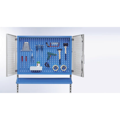 Metal cupboard, lockable, max. load 50 kg, HxWxD 700 x 990 x 270 mm.