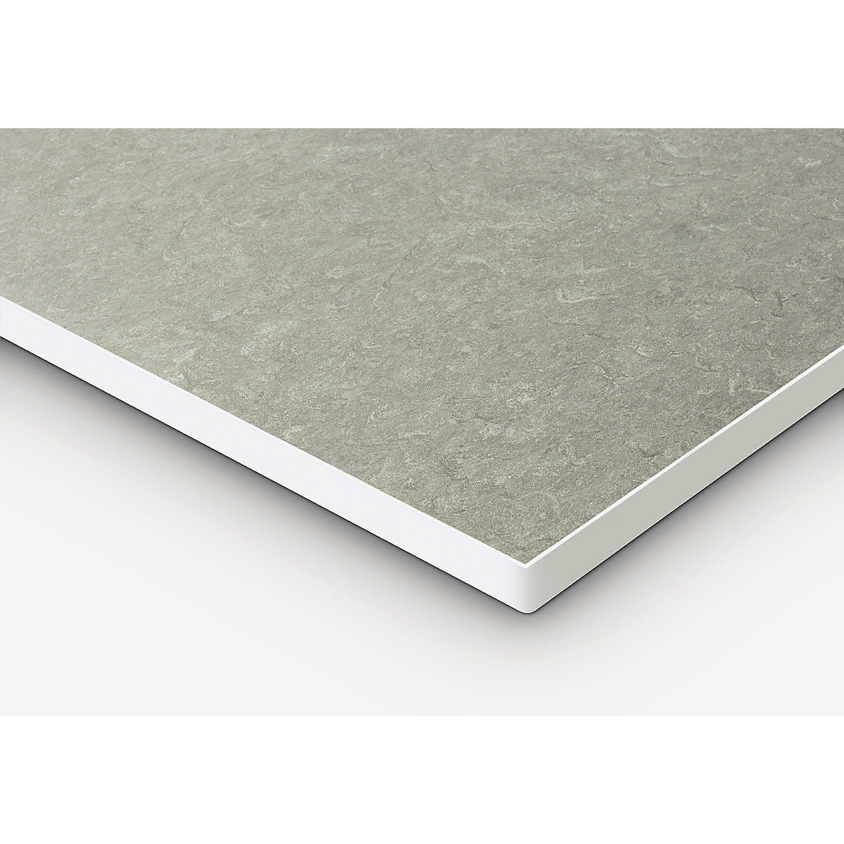 Work table, height adjustable, frame 60 x 30 mm, linoleum panel, WxD 1500 x 800 mm, light grey.