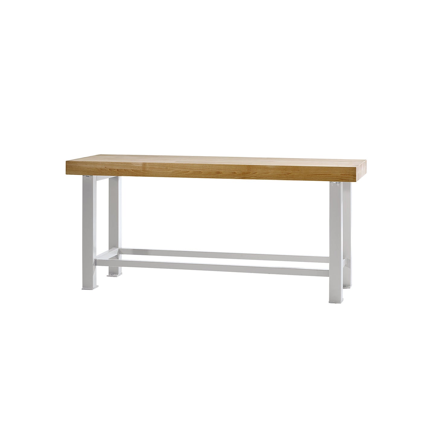 Heavy duty workbench, worktop width 2250 mm, without substructures, worktop thickness 50 mm.