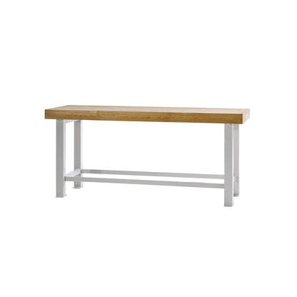 Heavy duty workbench, worktop width 2250 mm, without substructures, worktop thickness 100 mm.