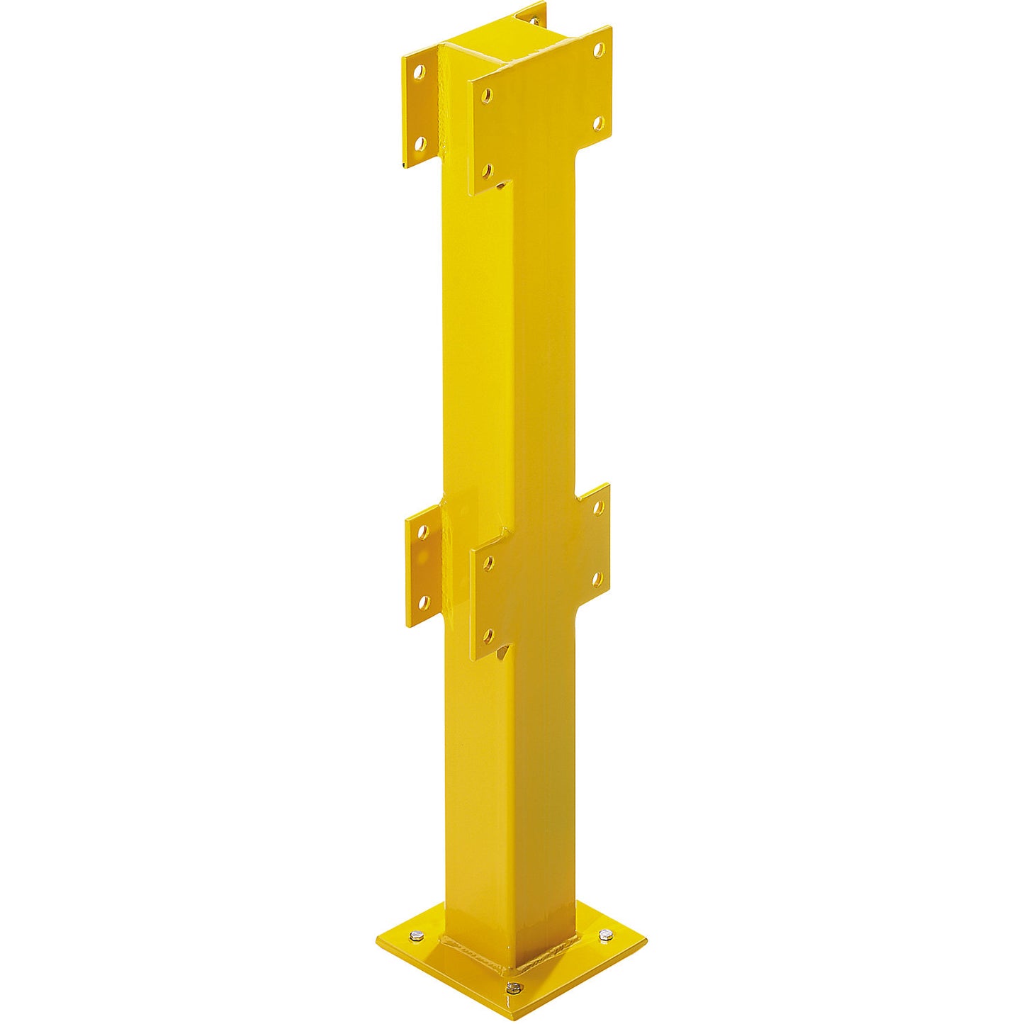 Posts for safety railing, for indoor use, 500 mm high for 1 bar, centre post.