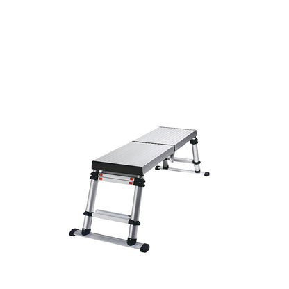 Telescopic working platform, platform 1365 x 410 mm, height adjustable up to 880 mm.