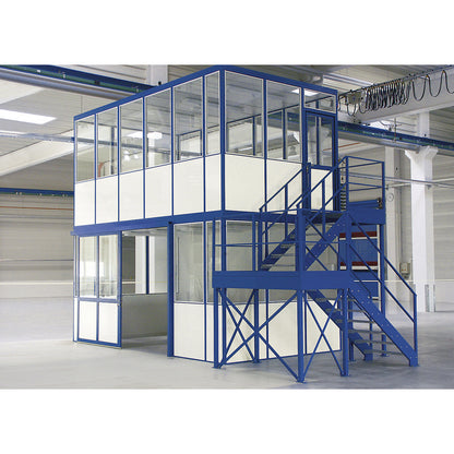 Multi-purpose building, panelling with square pattern, for indoor areas, LxW 4050 x 2050 mm.