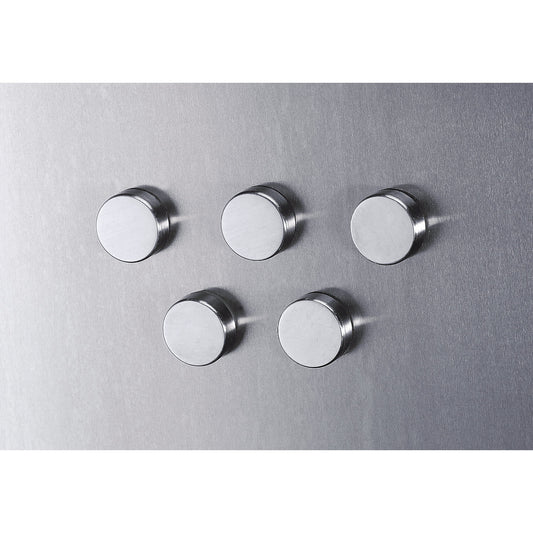 Stainless steel magnet, Ø 24 mm, pack of 36.