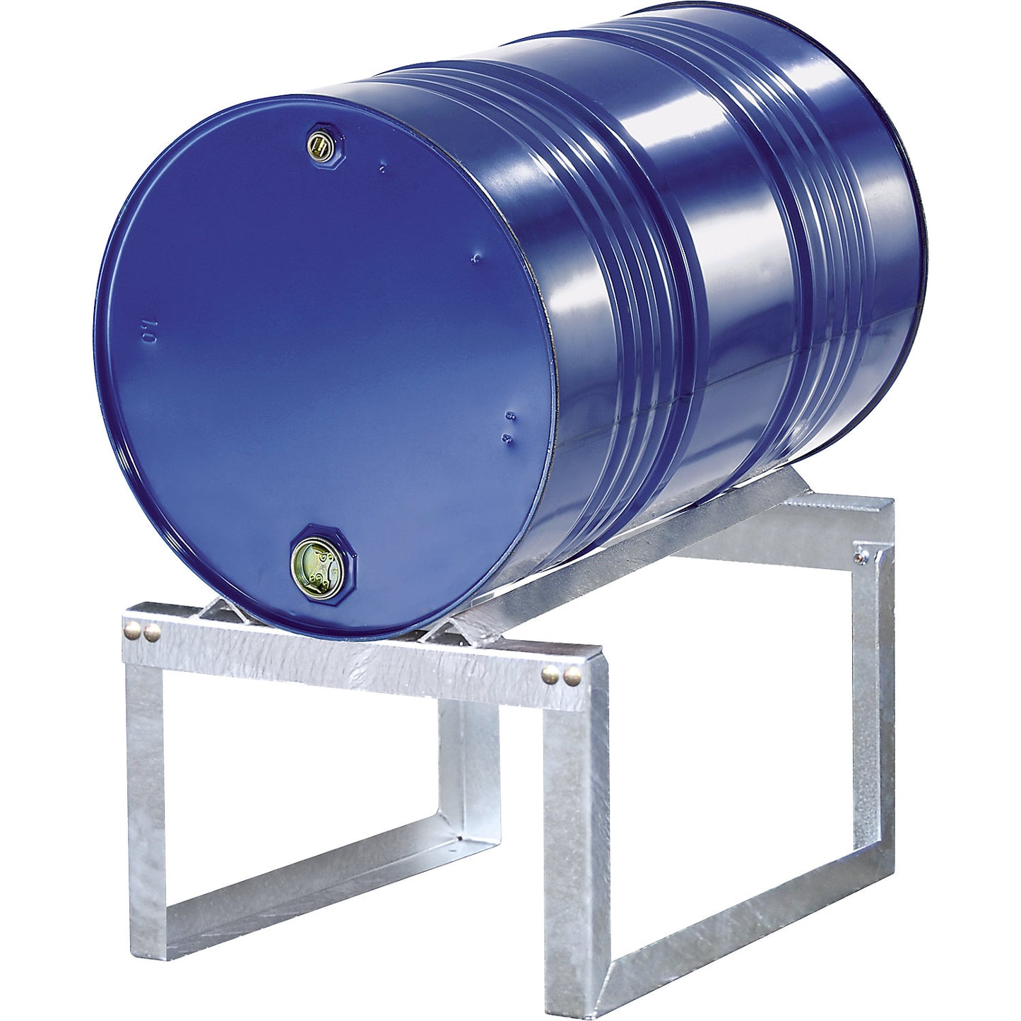 Drum stand, for 1 x 200 litre drum, hot dip galvanised.