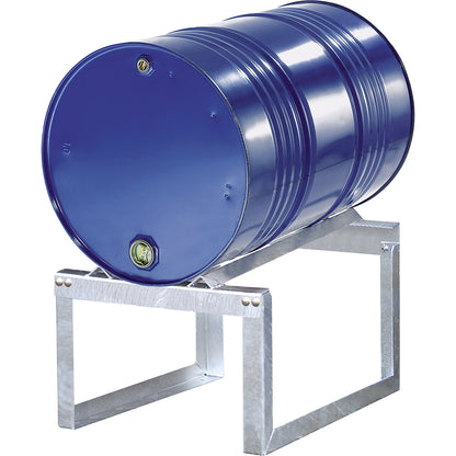 Drum stand, for 1 x 200 litre drum, hot dip galvanised.