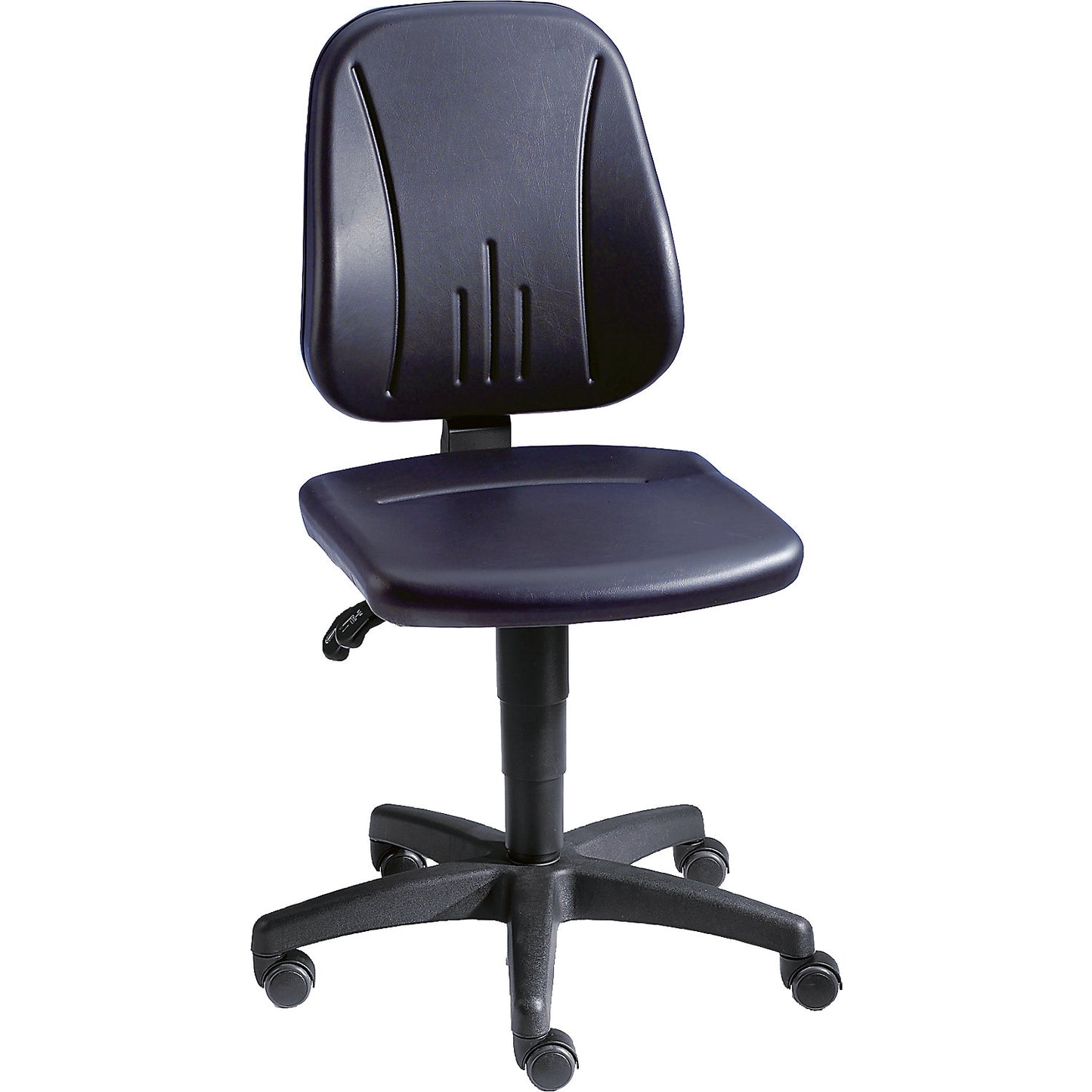 Deal: workbench incl. industrial swivel chair for 1/2 price, HxWxD 850 - 900 x 1500 x 700 mm, multiplex tabletop.