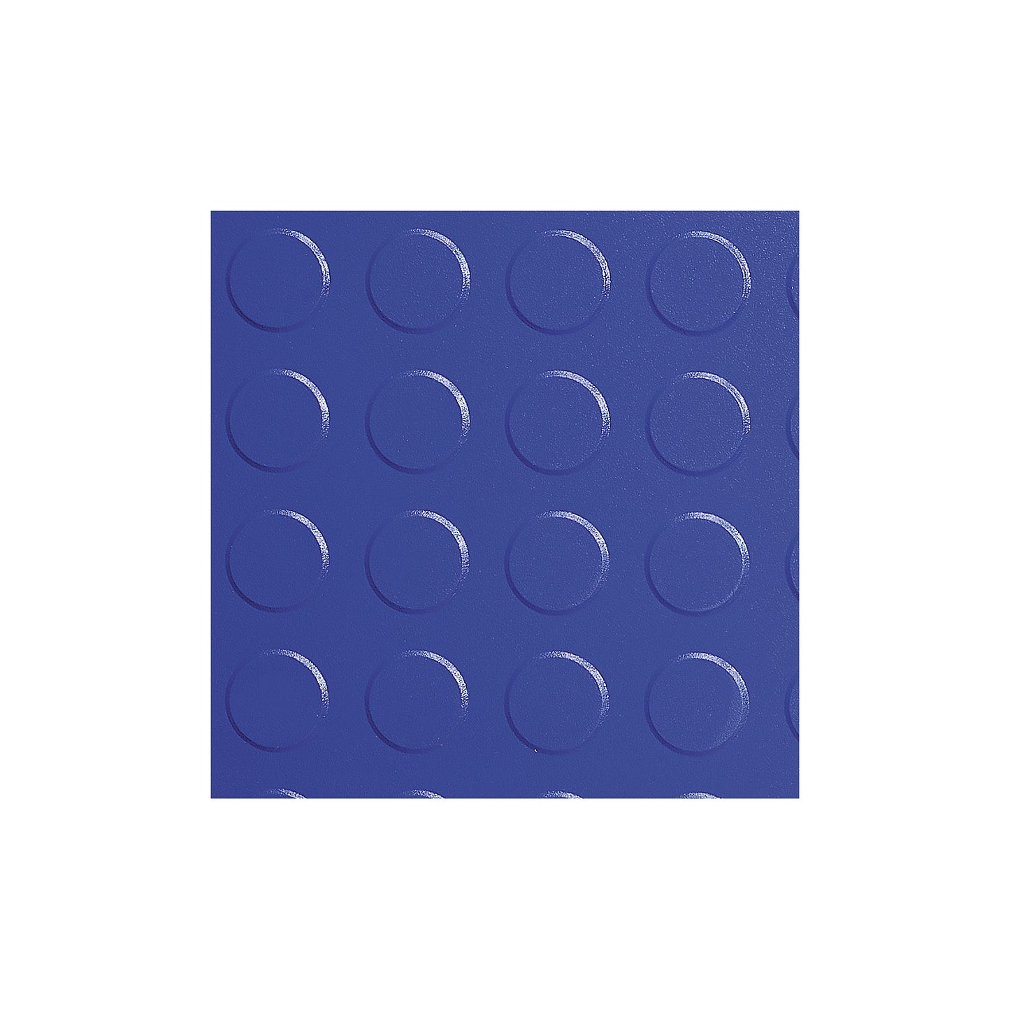 Tough-Lock PVC floor tiles, with studded surface, pack of 8, blue.