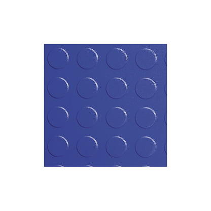 Tough-Lock PVC floor tiles, with studded surface, pack of 8, blue.