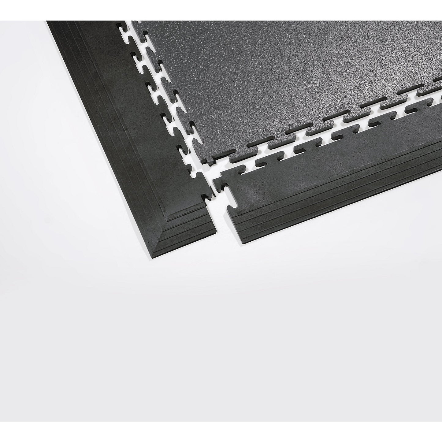 Ramp edges, pack of 4, with corner element, grey.