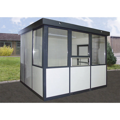 Window for multi-purpose building, sliding window, on the side, HxW 1400 x 1000 mm.