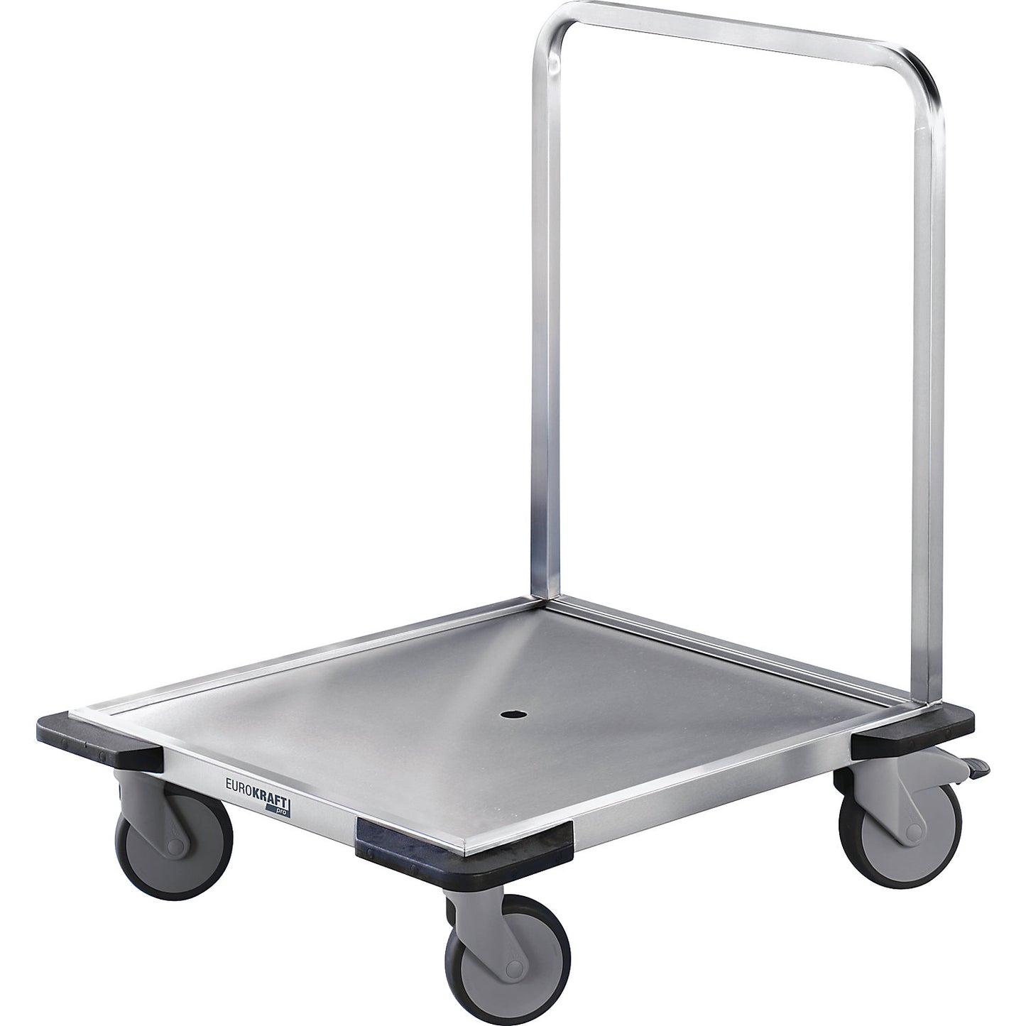 Stainless steel platform truck, max. load 150 kg, platform 670 x 530 mm.