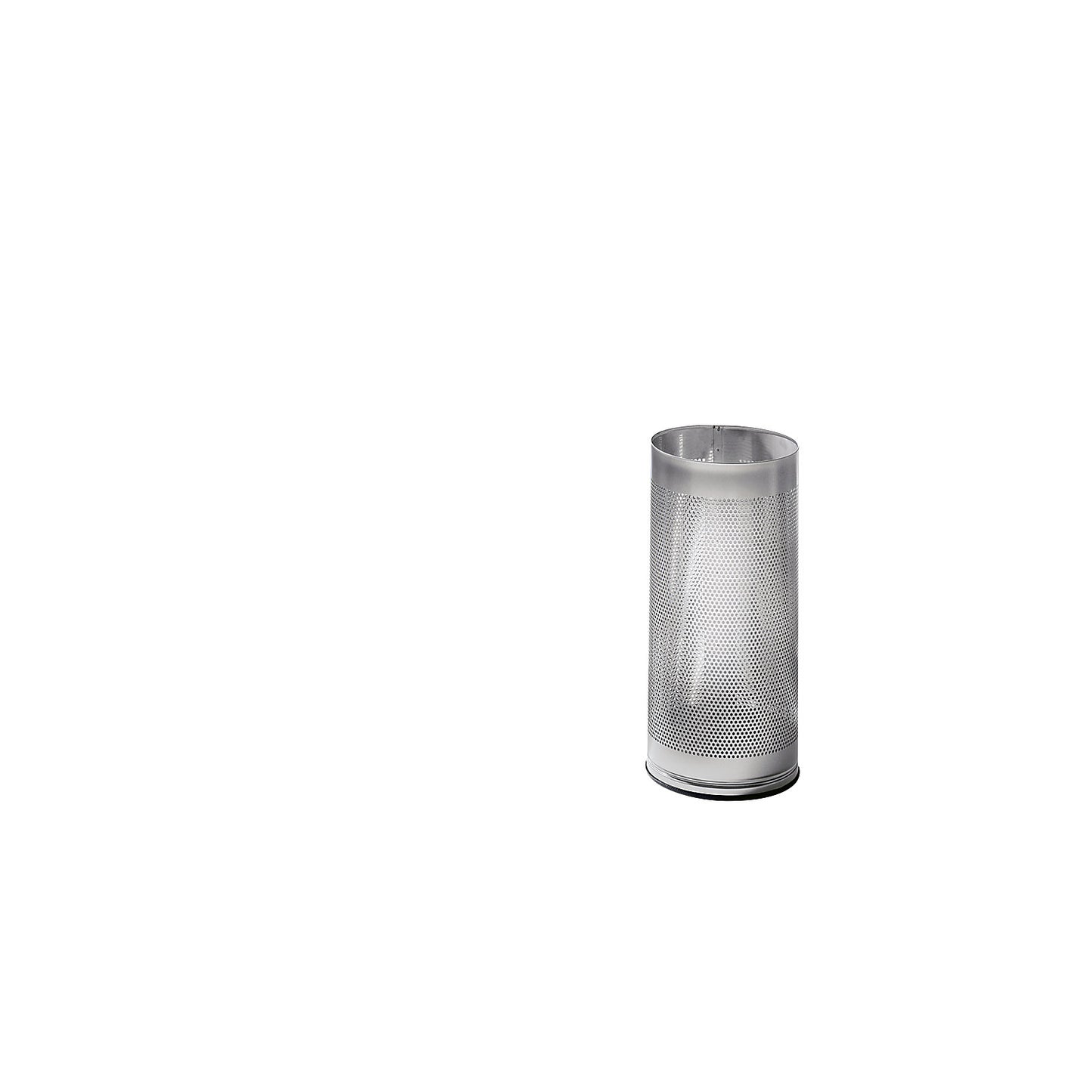 Umbrella stand, height 610 mm, stainless steel, brushed, solid sheet metal.