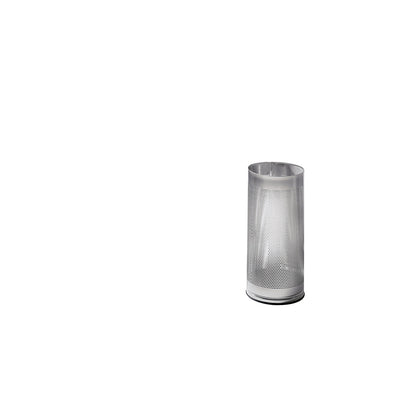 Umbrella stand, height 610 mm, stainless steel, brushed, perforated sheet metal.