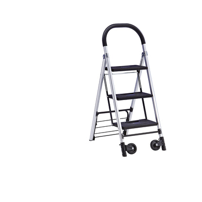 Folding step with sack truck, multi-functional, 3 steps, platform height 780 mm.