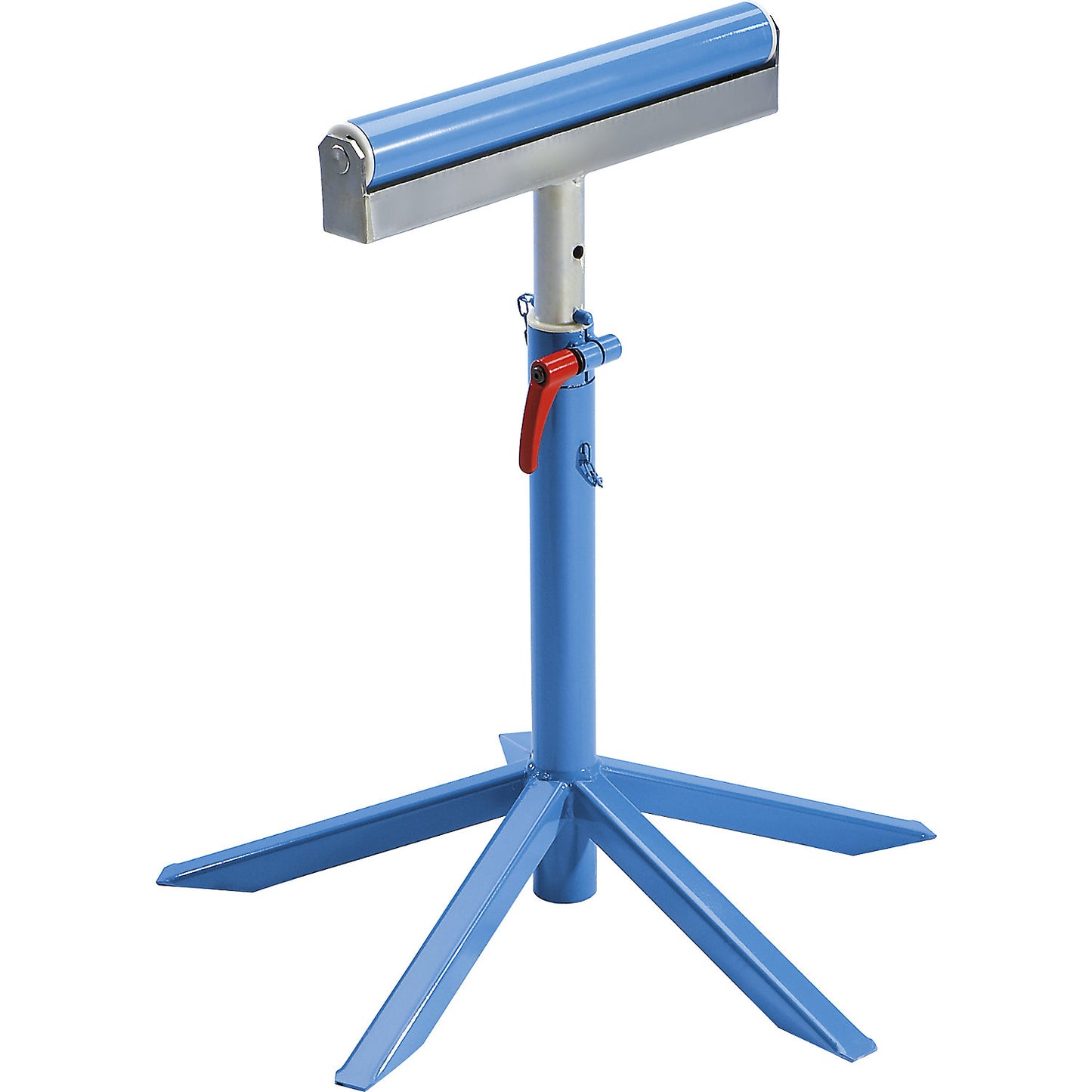 Roller stand, with steel roller, lifting range 675 - 1065 mm, max. load 500 kg.