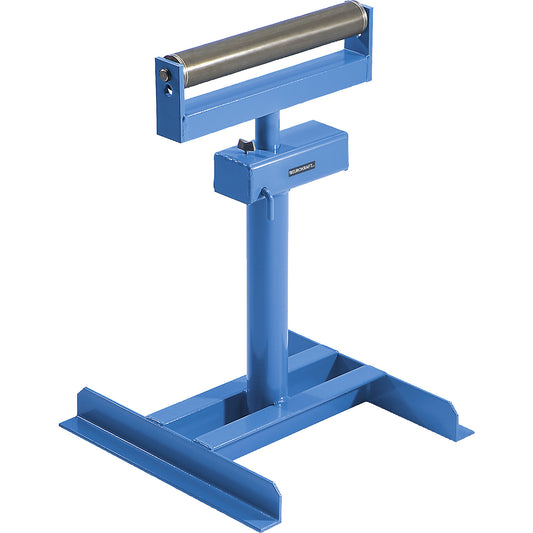 Roller stand, with steel roller, lifting range 610 - 970 mm, max. load 1000 kg.