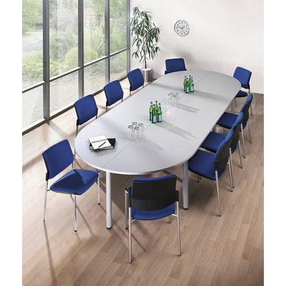 Conference tabletop, rectangular top, width 1200 mm, maple finish.