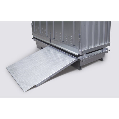 Loading ramp, zinc plated, LxW 1200 x 1000 mm.
