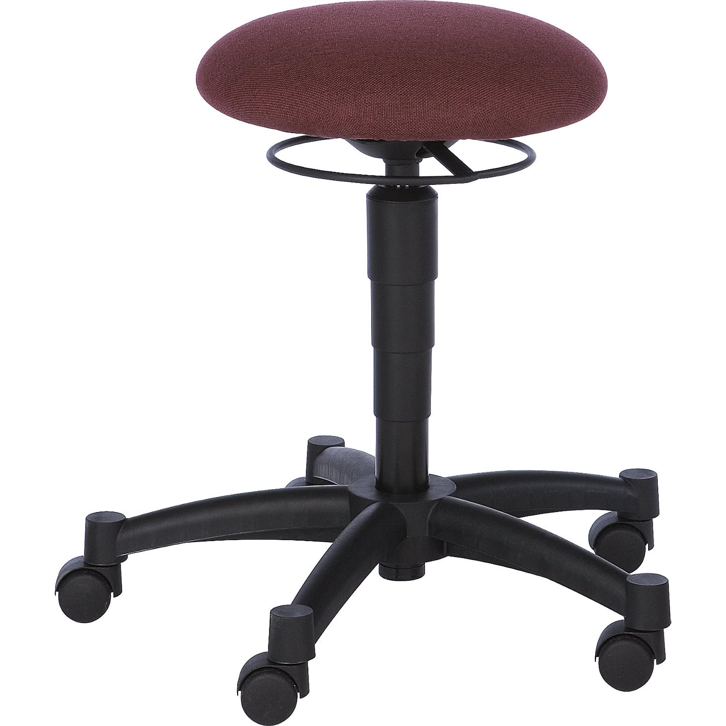 BALANCE 10 stool, with orthopaedic seat, Ø 350 mm, bordeaux.