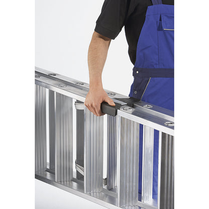 Step ladder, single sided, comfort model with ergo pad®, 6 steps.