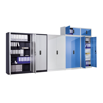 ACURADO add-on cupboard with hinged doors, HxWxD 500 x 930 x 500 mm, light grey.