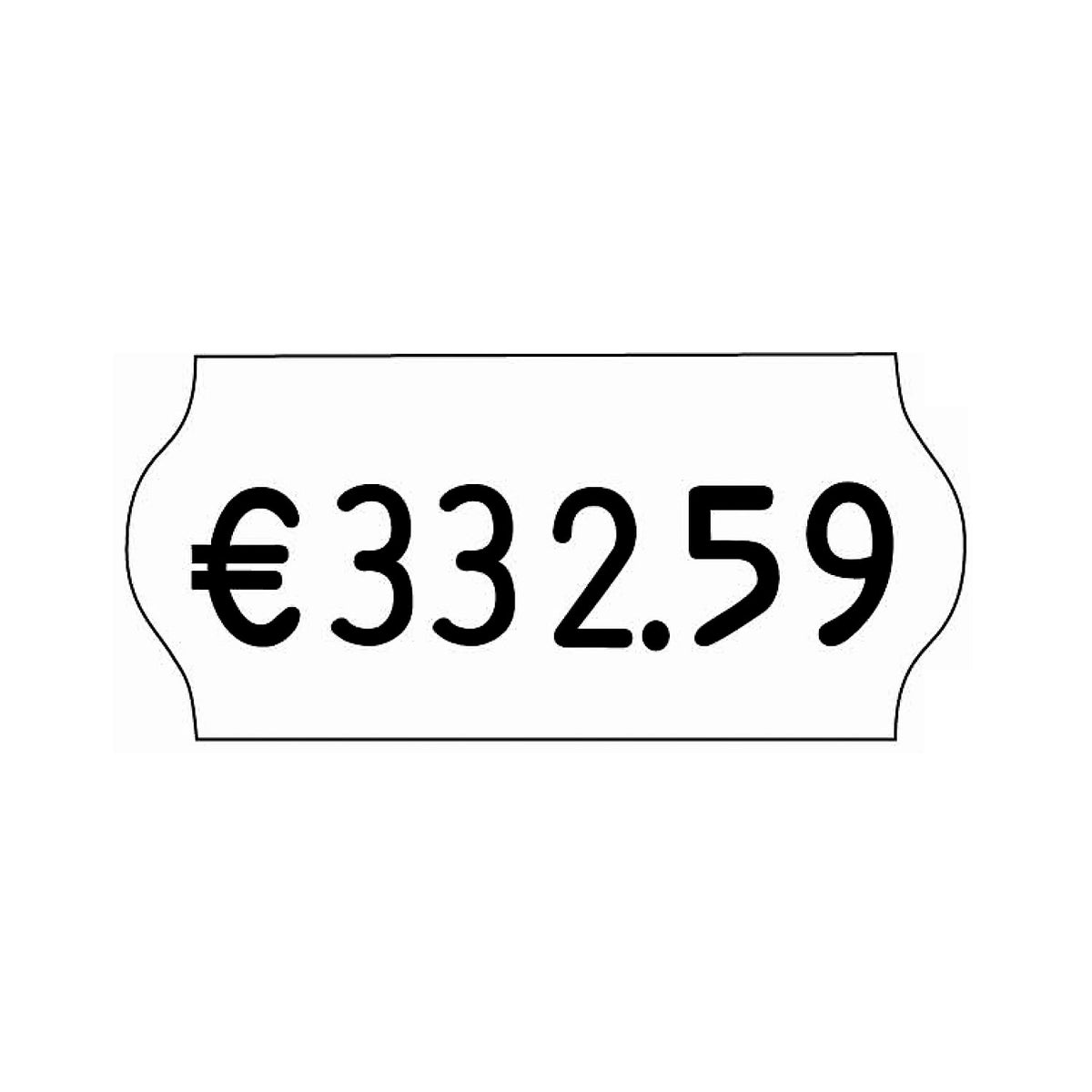 Replacement colour roll, for price labellers with single line and date printing, pack of 5.