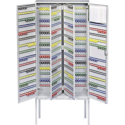 Key cabinet, 2-door, HxWxD 1300 x 730 x 250 mm, 780 hooks.