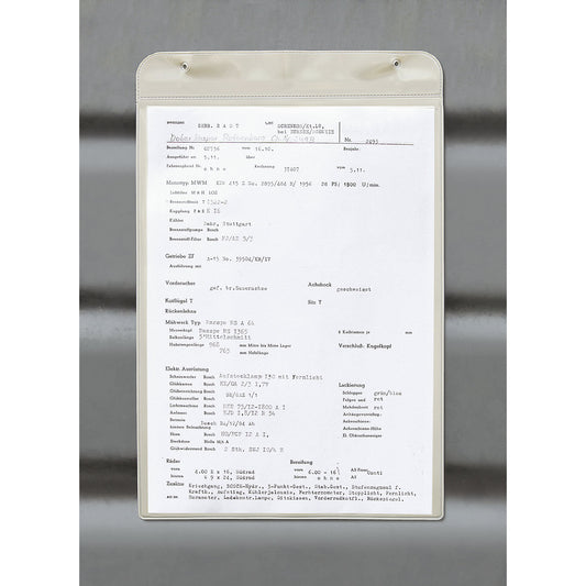 Document pouch, magnetic, with magnetic strips, for A5 paper format, HxW 260 x 155 mm, portrait, pack of 25.
