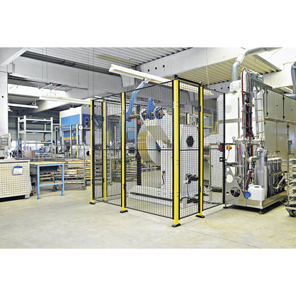 X-GUARD CLASSIC machine protective fencing, wall section, height 2200 mm, width 1100 mm.