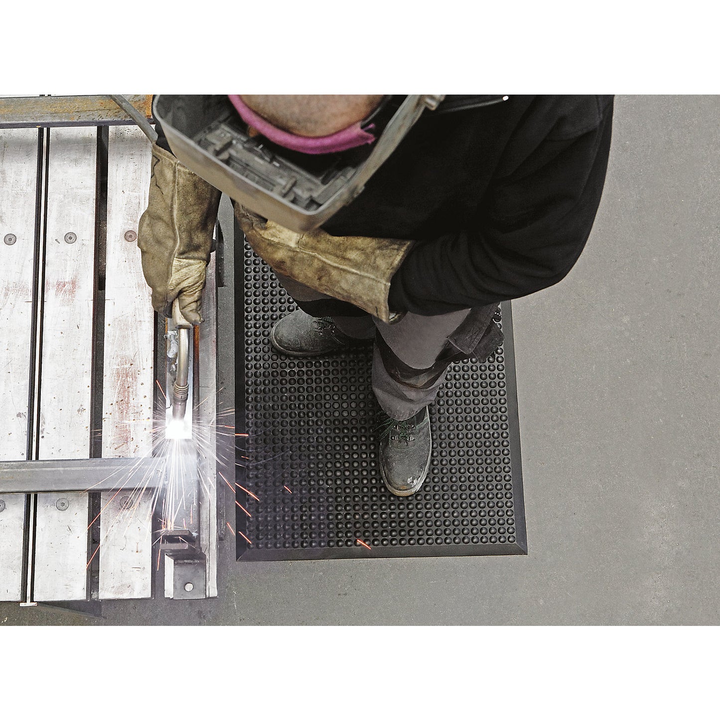 YOGA ERGO FUSION ESD workstation matting, polyurethane, LxW 1250 x 950 mm.