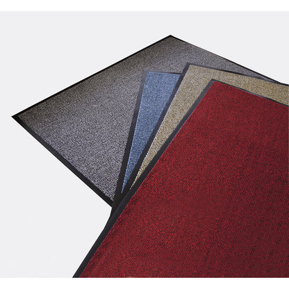 Entrance matting for indoor use, polypropylene pile, width 900 mm, sold by the metre, black / blue.