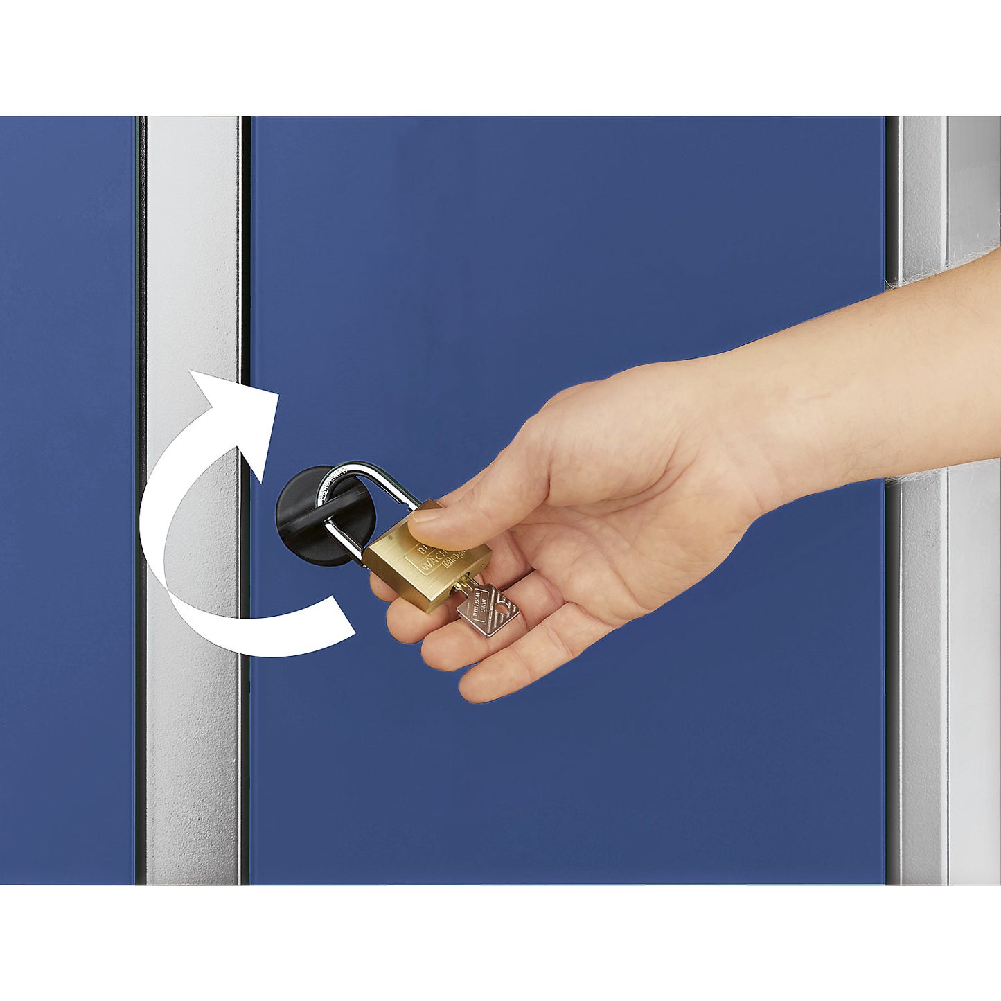 Bremen multi-purpose/cloakroom locker, centre partition, clamp, light grey, width 800 mm.
