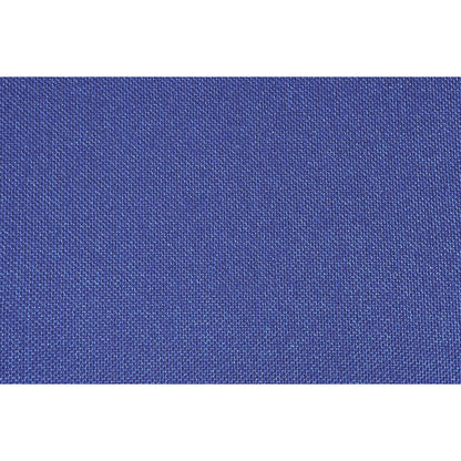 Visitors' chair, stackable, upholstered back rest, black frame, blue upholstery, pack of 2.