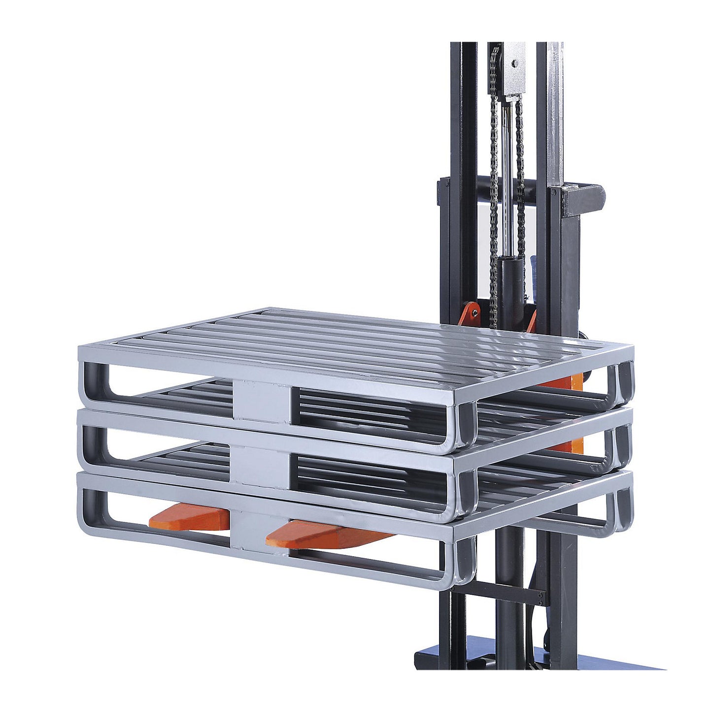 Sheet steel pallet, with wide runners, LxWxH 1000 x 800 x 160 mm.