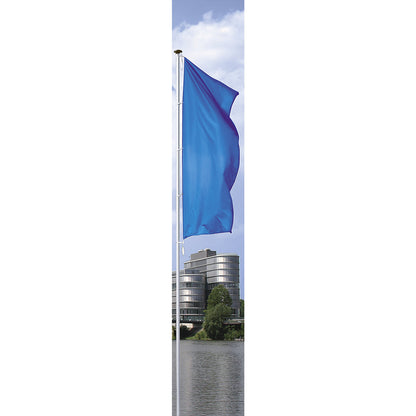 PIRAT aluminium flag pole, without extension arm, height above ground 6 m, Ø 75 mm.