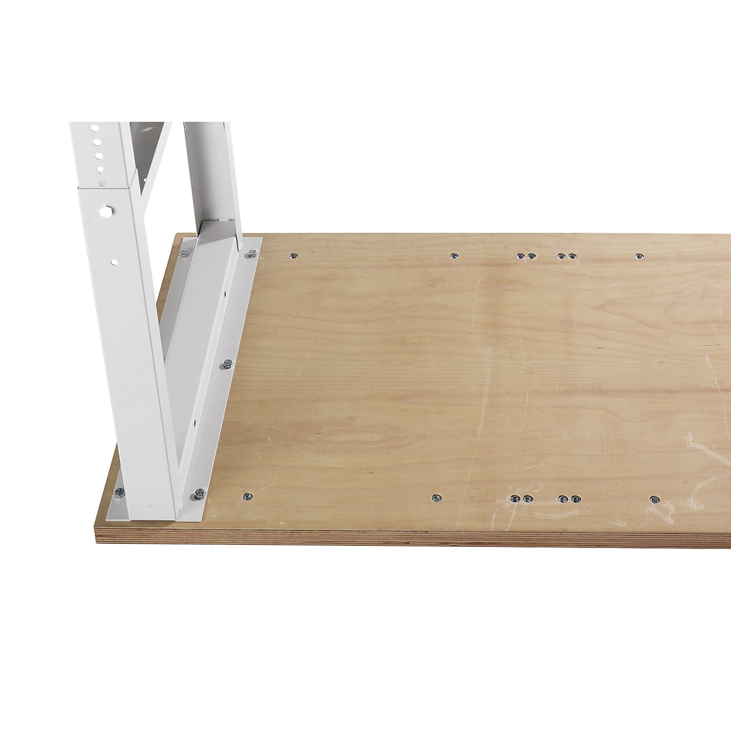 Worktop for modular workbench system, Urphen covering on chipboard core, WxD 1500 x 750 mm, thickness 40 mm.
