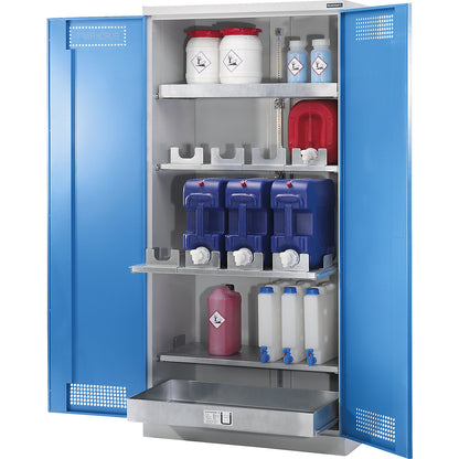 Environmental cupboard, with drawers for canisters, 5 storage levels, width 950 mm.