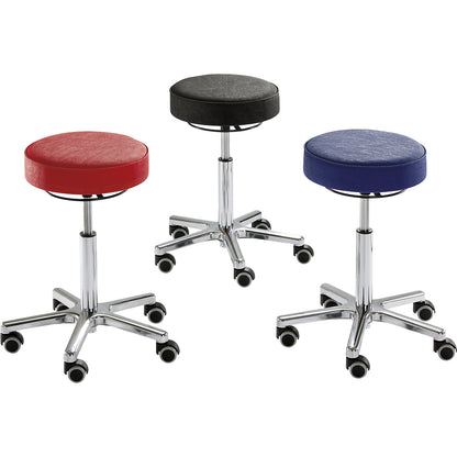 UNI stool, vinyl seat, atoll blue cover.